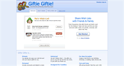 Desktop Screenshot of giftiegiftie.com